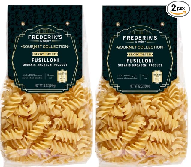Organic Fusilloni Pasta Macaroni Product (2 Bags 12 oz. each)