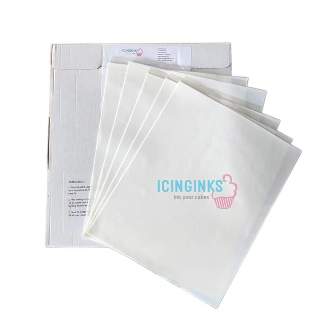 Premium Edible Frosting Sheets Sugar Sheets Icing sheets 24 count (8.5 X 11) A4 Edible Paper for cake printers