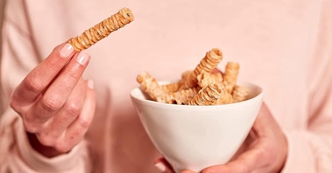 Cinnamon Coconut Crispy Rollers (2.8 oz bags) Ava Organics - Gluten Free Non-GMO Kosher Vegetarian &amp Certified Paleo Lightly Sweetened Baked Coconut Crisps (Pack of 8)