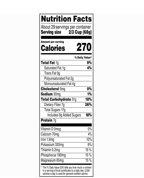 Simply Granola Oats Honey Raisins and Almonds 34.5 oz Pack of 2 Bulk Breakfast Cereal