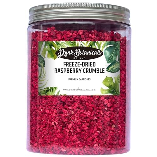 Dried Orange Slices (150G) &amp Freeze Dried Raspberry Crumble Grit Pieces (150G) Combo Pack for Cocktails Drinks Baking Cakes &amp Desserts