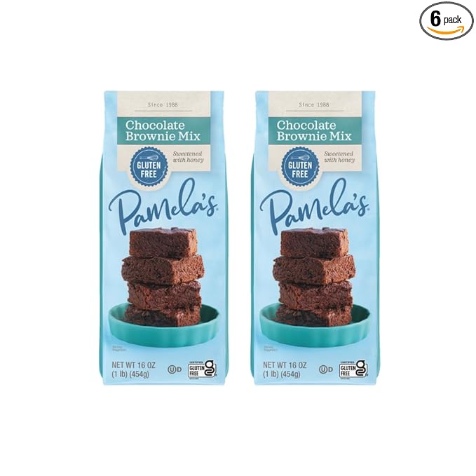Pamela's Chocolate &amp Brownie Mix Kosher Gluten Free 16 Ounce (Pack of 6)