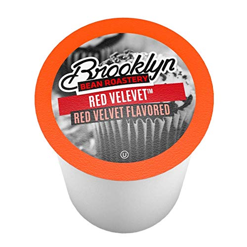 Brooklyn Beans Red Velvet Coffee Pods - Compatible with Keurig 2.0 K Cup Brewers 40 Count Dessert-Inspired Red Velvet Flavored