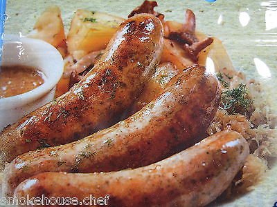 Smokehouse Chef Three full Hanks of Pre-flushed NATURAL Hog Sausage Casings Casing Now in Clear Cryovac packaging.
