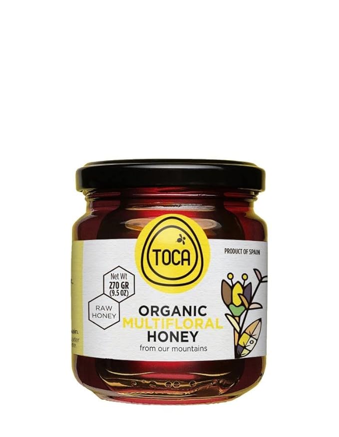 Toca. Organic Multifloral Raw Honey. 270g (9.52oz)