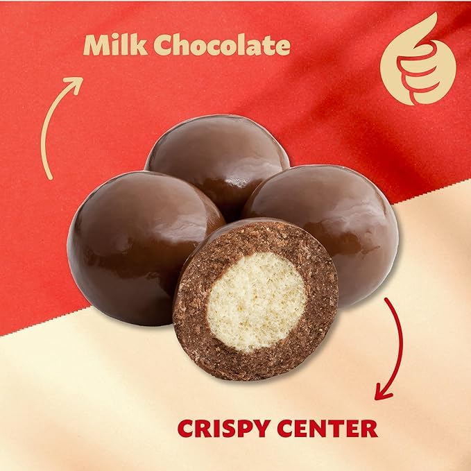 Original Malted Milk Chocolate Balls-1.5 lbs Individually Wrapped Fun Size Packs Classic Candy for Snacking and Gifting- Perfect for Parties Events and Holidays(24 oz)