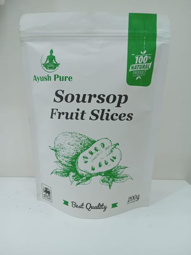 200g Dried Soursop Fruit Powder – 100% Natural No Sugar Added Tropical Superfruit Snack