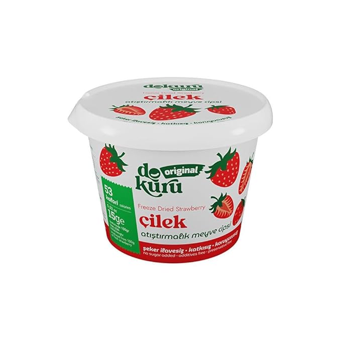 Freeze Dried Strawberry Fruit Chips 15 Grams