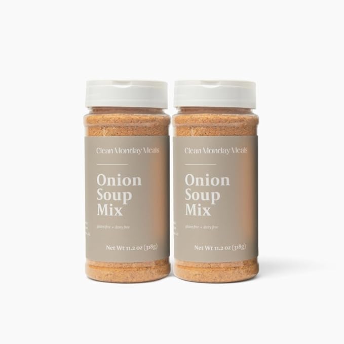 Clean Monday Meals Onion Seasoning Mix | Gluten Free Dairy Free No Artificial Additives | Versatile Dry Onion &amp Garlic Seasoning for Soups Sauces &amp Cooking | 11 oz (≈ 314 g)