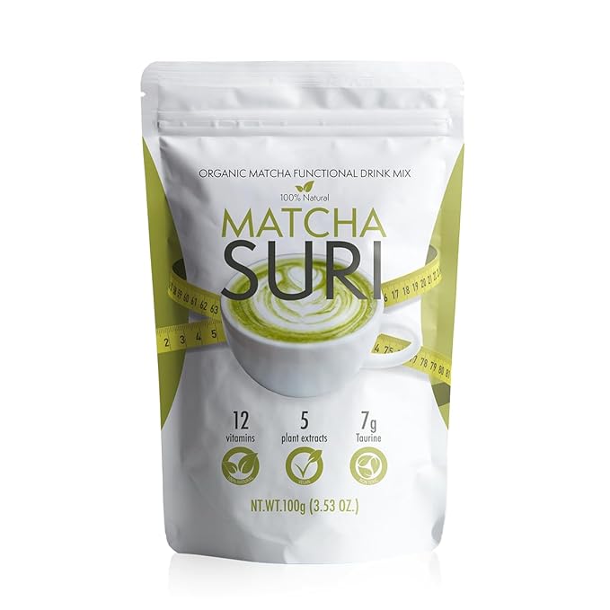 Matcha Suri | Matcha Green Tea Drink Mix | 3.53 oz | 5 Pack 3.54 Ounce (Pack of 1)
