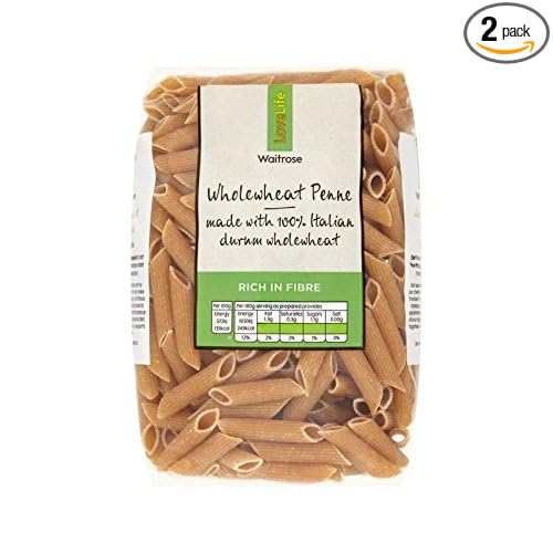 Wholewheat Penne Waitrose Love Life 500g - Pack of 2