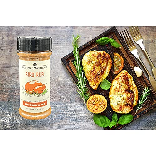 Gourmet Warehouse Bird Rub/Seasoning 4 ozs 3 Pack - Gluten Free No MSG No HFCS