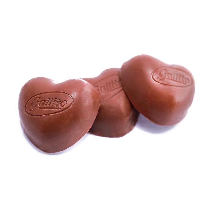 Gallito Chocolate Covered Hearts – 3-Pack (300g / 10.58 oz) – Traditional Costa Rica Candy and Authentic Costa Rica Food – Chocolate-Coated Heart-Shaped Treats in Cream &amp Red Packaging for Valenti