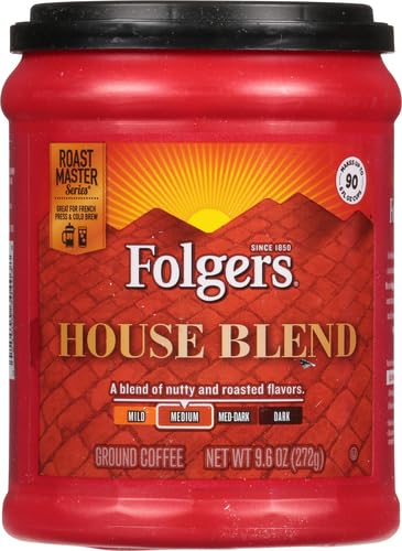 Folgers House Blend Ground Coffee Medium Roast 9.6 Ounce (Pack of 3)