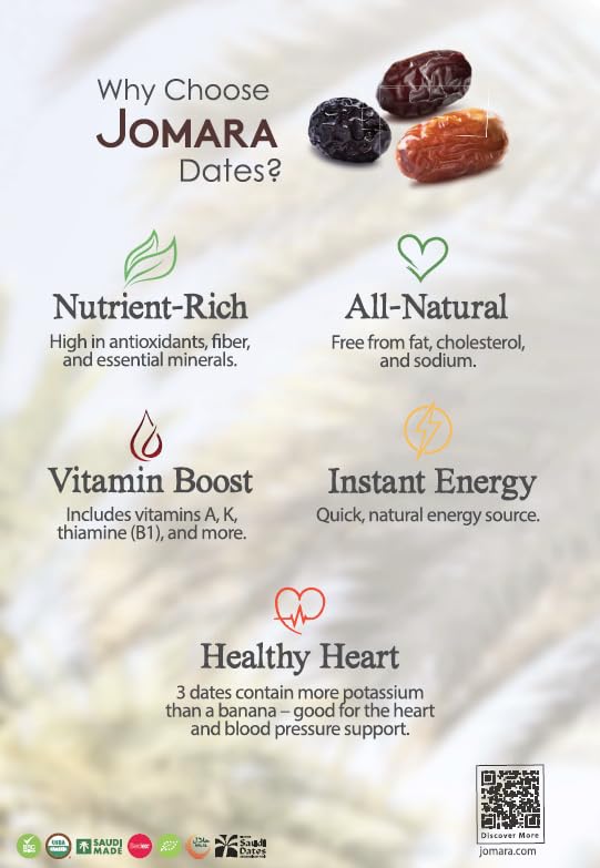 Jomara Organic Dates with Pistachio 14oz (400g) | Healthy Dried Fruit | Fiber and Antioxidants Natural Source | Vegan Gluten Free Paleo | (Pack of 1)
