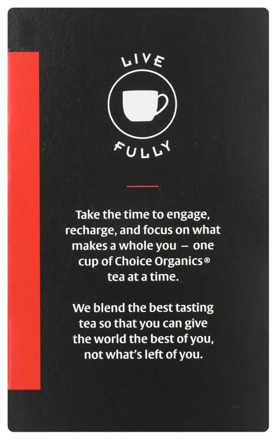 Choice Organic Teas Rooibos Red Bush Tea 16 BAGS (Pack of 3)
