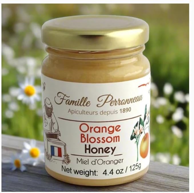 La Famille Perronneau French Orange Blossom Honey (Miel d'Oranger) 4.4 oz Imported