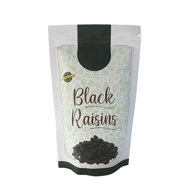 Premium Seedless Black Raisins Kali Kishmish | Kali Draksh | Dry Fruits For Gifting Delicious &amp Healthy Snack | No preservatives &amp Vegan -250 gm