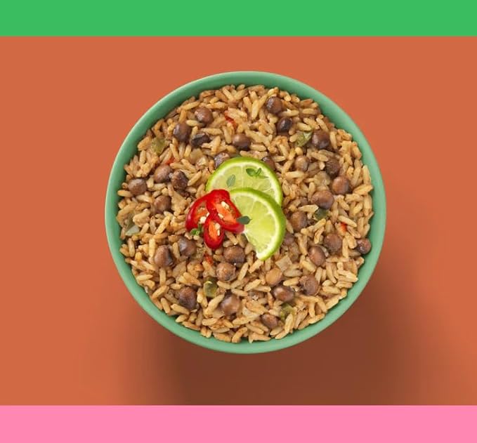 Fillo's Puerto Rican Rice And Gandules - Ready To Eat Rice With Beans Gluten-Free Preservative-Free Microwavable Meals Non-GMO Vegan Plant Protein 8 oz Pk of 6