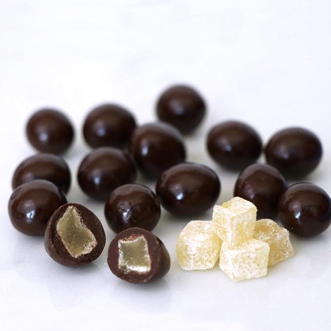 Next Organics Dark Chocolate Ginger Cubes 4 Ounce (Pack of 6)