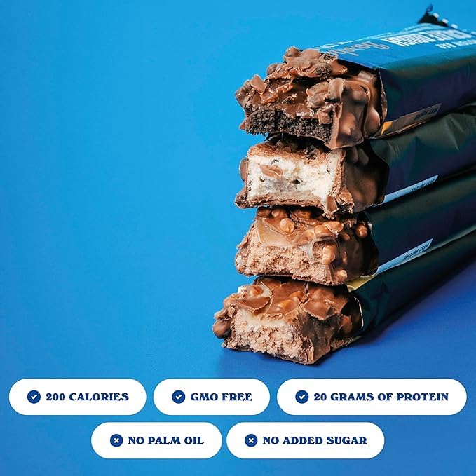 BarebeIIs-Protein Bars-Assorted Variety Pack Sampler Protein Snacks with 20g of High Protein (8 Pack) REPACKAGED BY Trendy Stuff Online