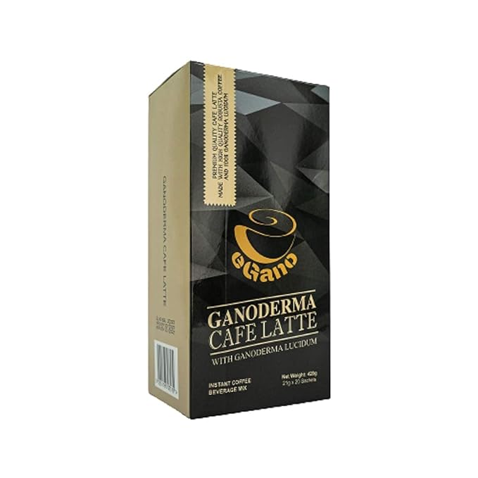 3 Boxes eGano Premium Ganoderma Cafe Latte Instant Coffee With Ganoderma Lucidum Extract (21g x 20 Sachets Box) (EGBC)