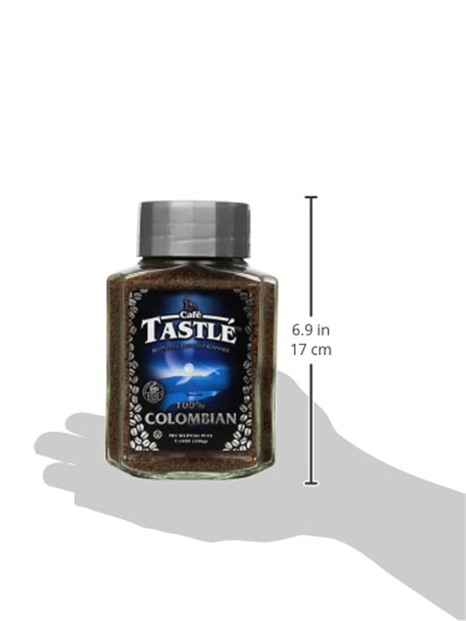 Cafe Tastle Colombian 100% Arabica Instant Coffee 7.14 Ounce