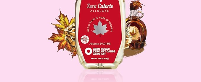 ALTist Allulose Syrup Sweetener – Zero Calorie Liquid Sugar Alternative Keto Vegan Non-GMO Plant-Based | 1:1 Sugar Replacement No Net Carbs Zero Fat 17.7 fl oz x 2 Bottle - Maple