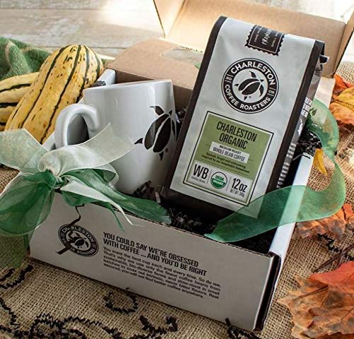 Charleston Coffee Roasters | Specialty Organic Whole Bean Coffee | Hand Picked Premium Slow Roast | (Charleston Organic Medium Roast) 12oz 6 Pack