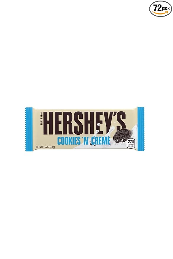 Hershey’s Cookies ‘n’ Creme Bar 1.55-Ounce Bar 36-Count Box
