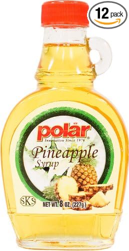 MW Polar Pancake Syrup 8oz. (Pack of 12) (Pineapple Syrup)