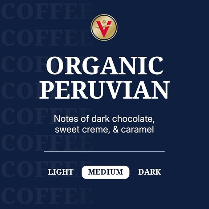 Victor Allen's Coffee Organic Peruvian Medium Roast 42 Count Single Serve Coffee Pods for Keurig K-Cup Brewers