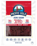 Pacific Gold Zero Sugar Original Beef Jerky 10 ounces.