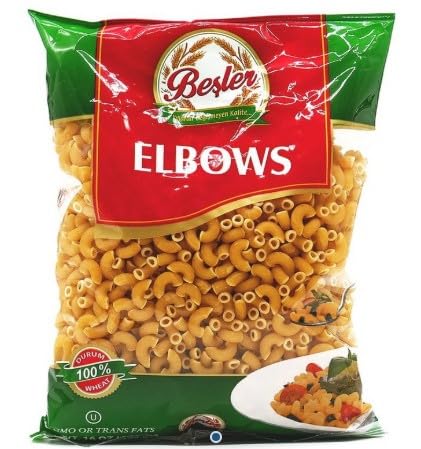 Elbows Pasta ByBesler 100% Durum Wheat 16 Oz Pack of 8