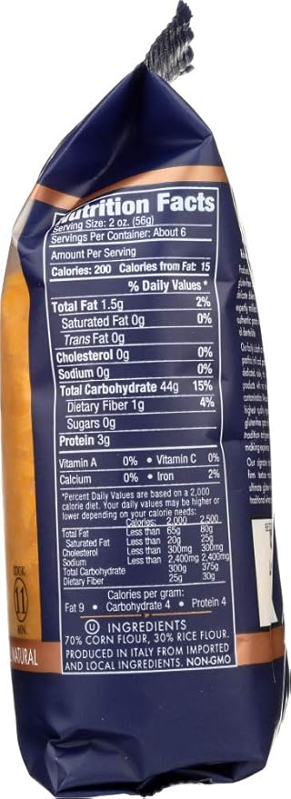 Delallo Gluten Free Orzo No.65 Pasta 12-12 Oz Packages