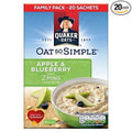 Quaker Oat So Simple Family Pack Apple &amp Blueberry - 20 x 36g (1.59lbs)