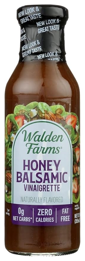 Walden Farms Honey Balsamic Vinaigrette Salad Dressing 12 Ounce (Pack of 6)