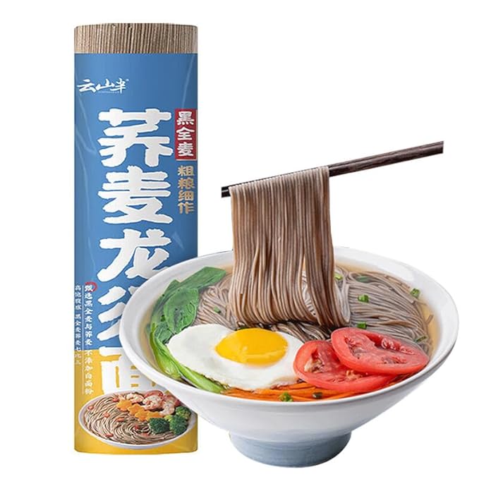Chinese food Noodles 云山半 荞麦面条500g 汤面 早餐拉面
