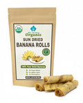 Organic Sun Dried Banana Snacks - Natural Fruit Leather No Sugar Added - No Preservatives - Unsulfured - Soft and Chewy - Bulk Value Pack (2 LB)