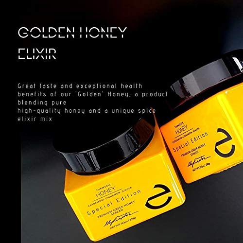 Eulogia of Sparta Premium Honey With Turmeric and Spices Blend of HoneyIntensely Delicious Taste Great Health Benefits 10.5 oz.