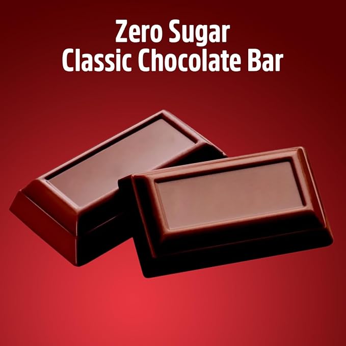 Zero Sugar Milk Chocolate Miniature Bars Candy Individually Wrapped Bulk for Melt in Your Mouth Indulgence - Free Mini Bites for On the Go 2lb