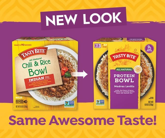 Tasty Bite Indian Style Chili &amp Rice Bowl 8.8 Ounce Pack of 6 Ready to Eat Organic Basmati Microwaveable Vegetarian