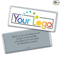 50 Pcs Personalized Candy Promotional Products Add Your Logo Chocolate Bars - Silver