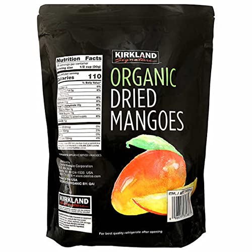 Kirkland Signature Organic Dried Mango 40 Ounce