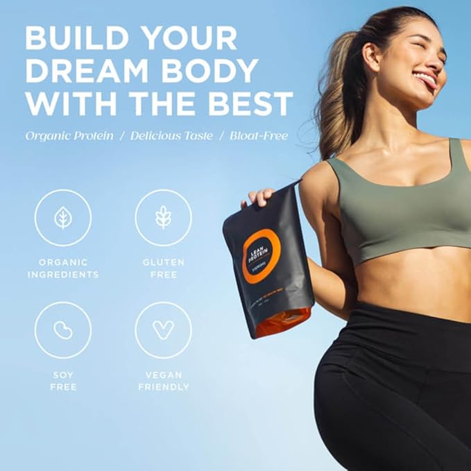 Tropeaka Plant Based Lean Protein Powder for Smoothies &amp Shakes - Chocolate - Vegan Protein for Men &amp Women Gluten Free Dairy Free Non-GMO 17.6oz (20 Servings)