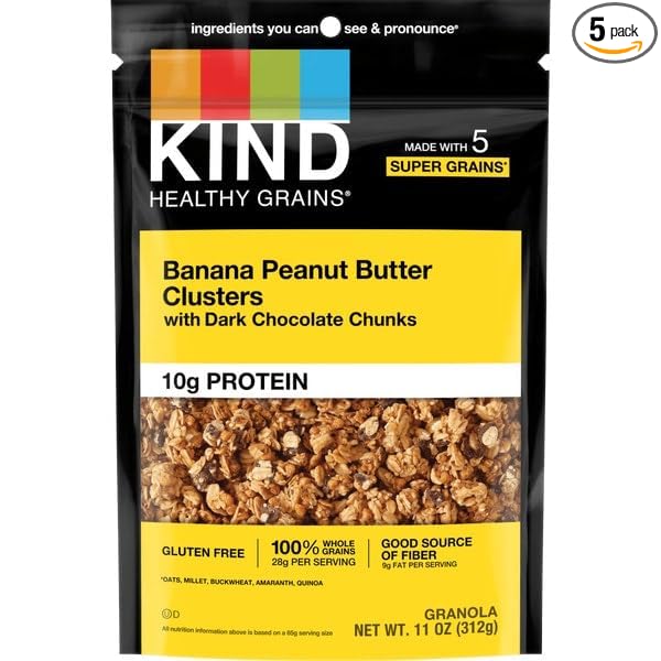 Kind Granola Peanut Butter Banana Dark Chocolate 11 oz (Pack of 5)