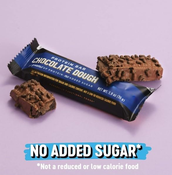 NEW FLAVORS Barebels Protein Bars Variety Pack Chocolate Dough &amp Cookies &amp Caramel 20g Protein Low Sugar 1.9oz Bars 8-Count