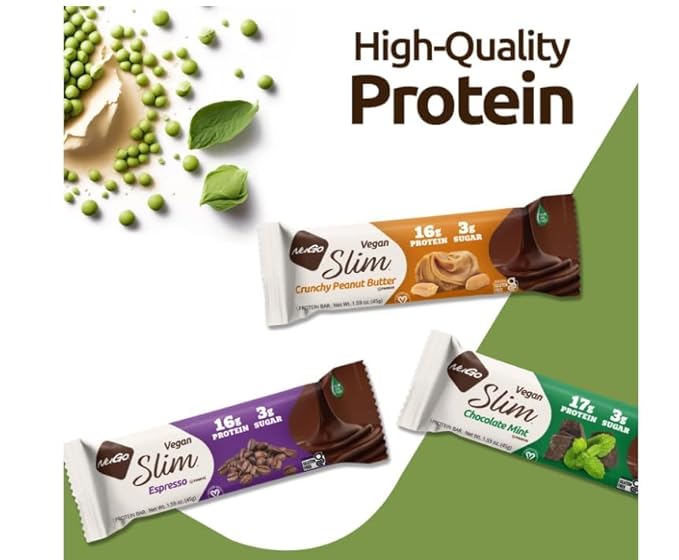 Variety Slim Protein Bar Variety Pack 12 Count 16-17g Protein 3g Sugar High Fiber Low Net Carbs Gluten Free 12 Count (6 Flavors) 2 of each Truffle Mint Peanut butter Espresso Coconut or Brown