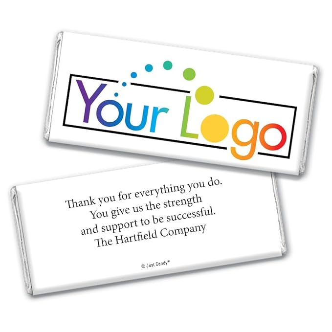 50 Pcs Personalized Candy Promotional Products Add Your Logo Chocolate Bars