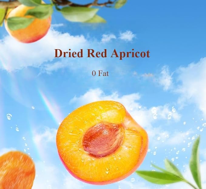 Natural dried red apricots preserved apricots Freeze dried fruits healthy without additives nutritious candied fruit snacks candy gift bags Dim sum substitutes food (250g*3 bags)